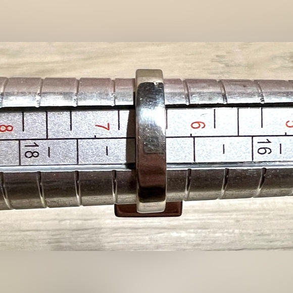 Denmark Designer Signed Poul Warmind Modernist Sterling Silver Amethyst Ring - Picture 13 of 13